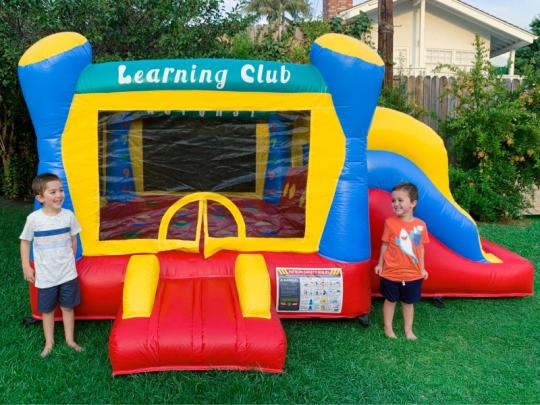 Learning Club Bounce House with Slide