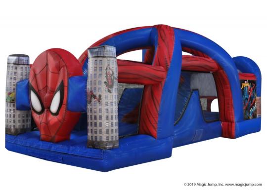 Large Spiderman inflatable combo rental