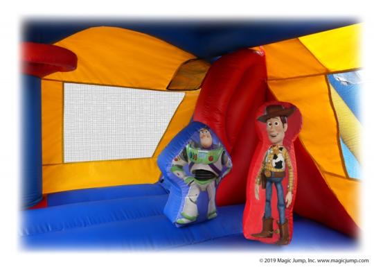 Toy Story bounce and slide combo