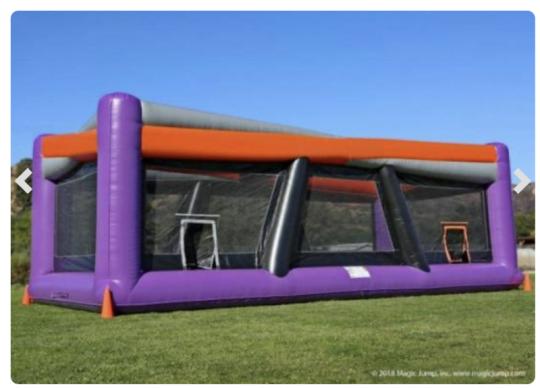 inflatable dodgeball arena