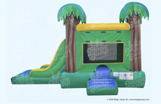rent 4in1 tropical inflatable combo