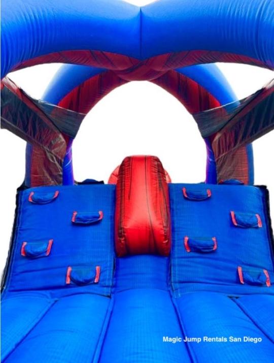 Large Spiderman inflatable combo rental