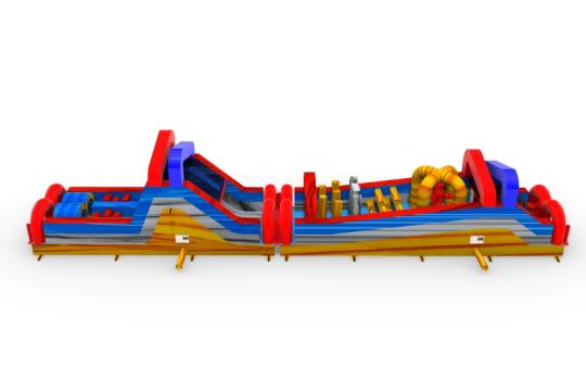 65' Inclined Inflatable Obstacle Course
