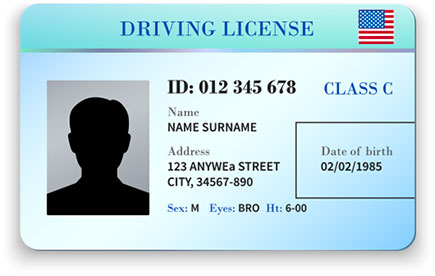 Valid Driver's License Required